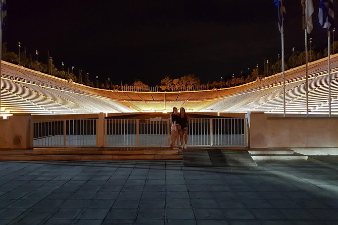 Discover the City e-bike night tours - Olympian Zeus and the Acropolis view