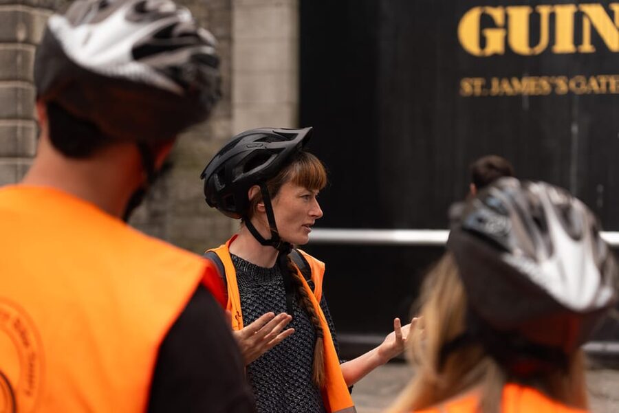 Dublin: Bike & E-Bike Tour with a Local Guide - Guinness Storehouse from the outside route