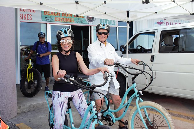 E-Bike City Tour though Cozumel & Taco Tasting Tour - The ice cream question