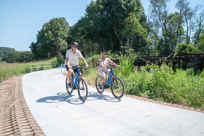 E-Bike Hire: Northern Rivers Rail Trail, Trail Side Hire - Coffee, gelato, lunch, and local character