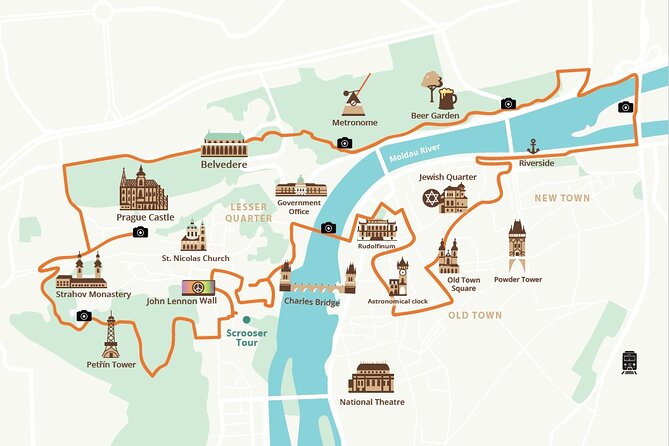 E-BIKE TOUR: 10 Must-See Landmarks & Viewpoints in Prague 1-8per. - The Lennon Wall and a hands-on finish