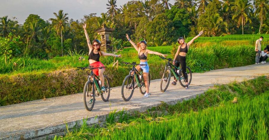 E-Bike: Ubud Rice Terraces & Traditional Villages Cycling - Starting at Cretya Sunset