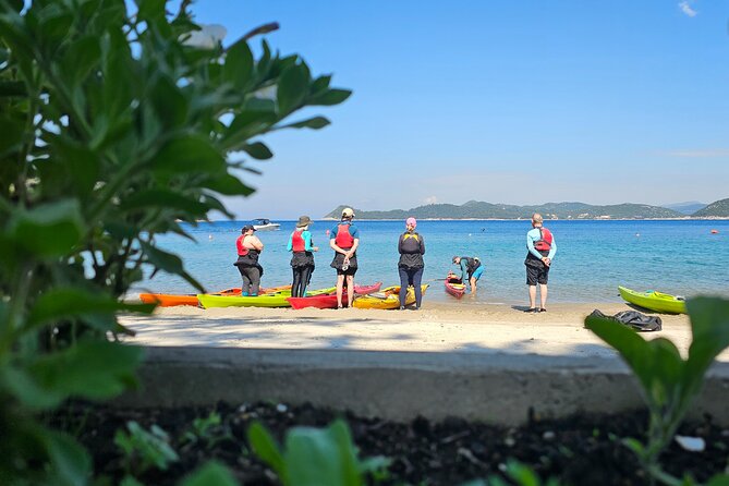 Elafiti Islands Sea kayaking: Full-Day Bike and Kayak tour on Lopud and Šipan - Lopud: safety briefing and first paddle