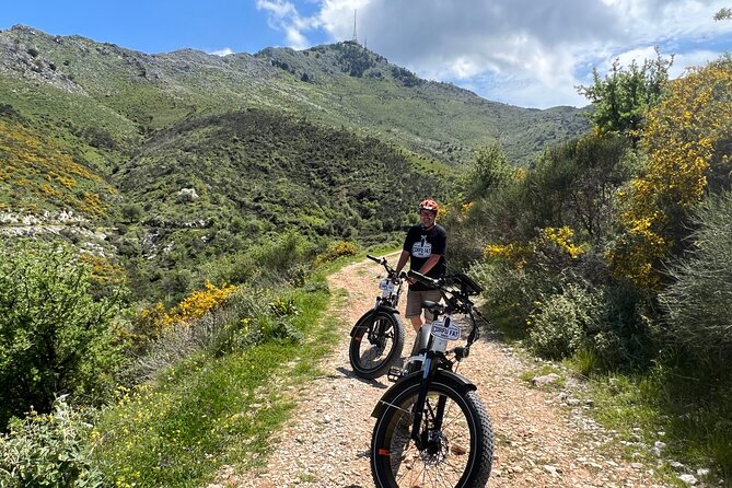 Electric Fat Bike Self Guided Tour Discover North Corfu - Riding north with GPS and voice directions