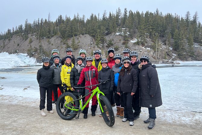 Electric Fat Biking Adventure in Banff | Small Group Adventure - Vermilion Lakes and Mount Rundle views