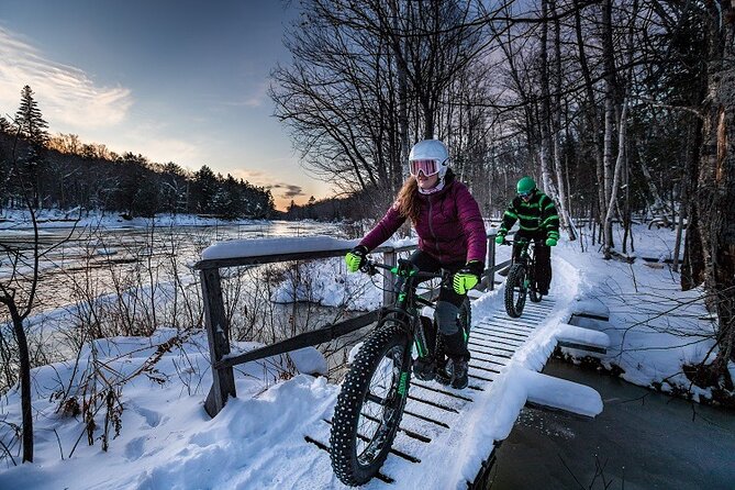 Electric Fat Biking Adventure in Banff | Small Group Adventure - The Banff town sign and the Fairmont viewpoint