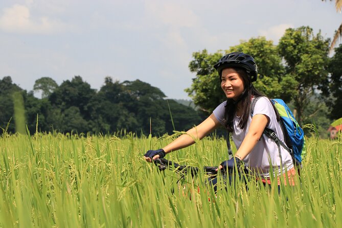 FIELDS OF GOLD Mountain Biking Tour Chiang Mai - Choosing and setting up the KONA Blast bike