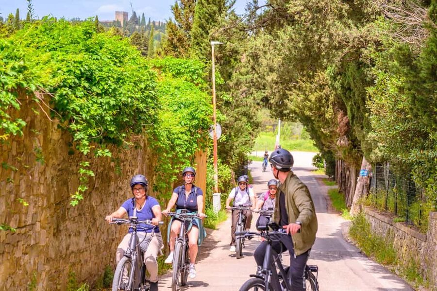 Fiesole E-Bike Tour with Olive Oil Tasting or Pool & Chill - The return ride through countryside and along the river