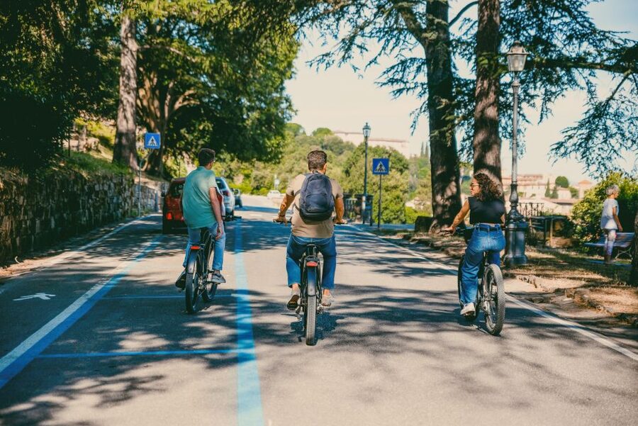 Florence: Guided Electric Bike Tour with Gelato - San Miniato al Monte adds a quieter historic stop