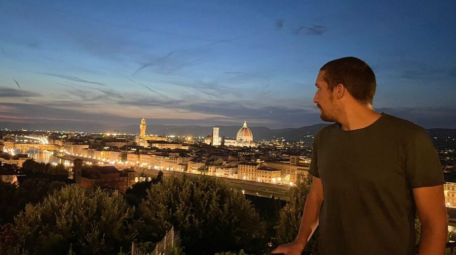 Florence: Night Tour by Electric Bike - Piazzale Michelangelo and the Florence panorama