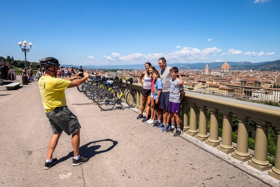 Florence: Tuscany Bike Tour with Wine & Olive Oil - Villa Poggio Imperiale and the Tuscan Hills