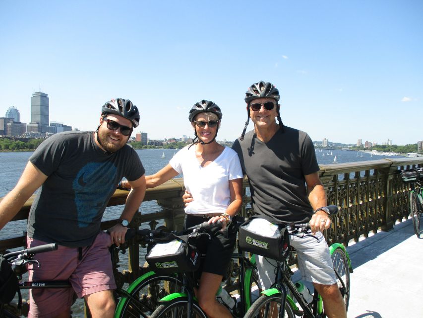 From Boston: Guided Bike Tour of Cambridge - Riding over the Charles River