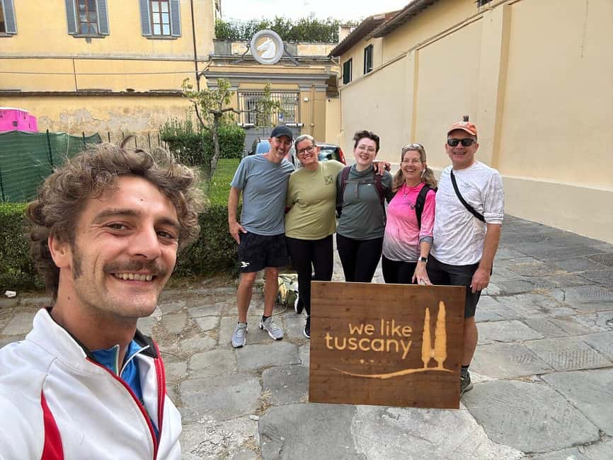 From Florence: Tuscan Hills Biking with Farm Tour and Lunch - The first viewpoint and the road into Chianti