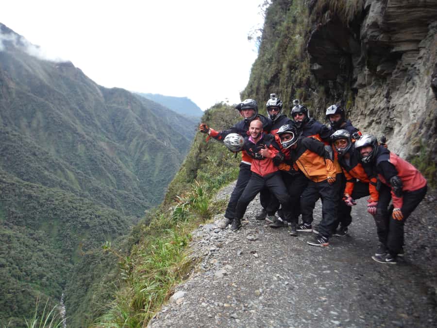 From La Paz: The World's Most Dangerous Road Biking Tour - A buffet, shower, and pool make a smart finish