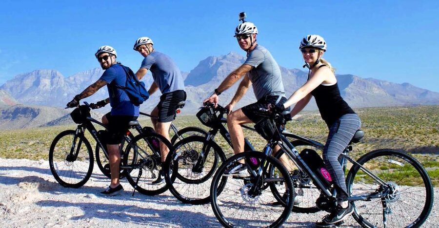 From Las Vegas: Red Rock Canyon Electric Bike Hire - The 20-Mile Route Through Red Stone Country
