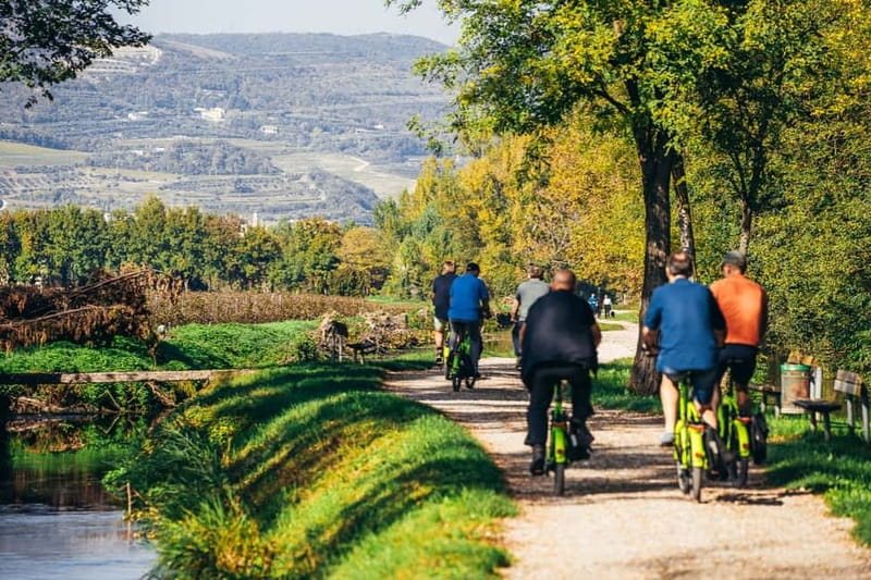 From Verona: Amarone Wine E-Bike Tour with Tasting - Leaving Verona by e-bike