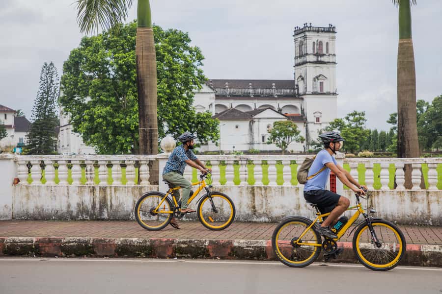 Goa: Old Goa and Divar Island E-Bike Tour with Snacks - Riding Through Divar Island’s Villages