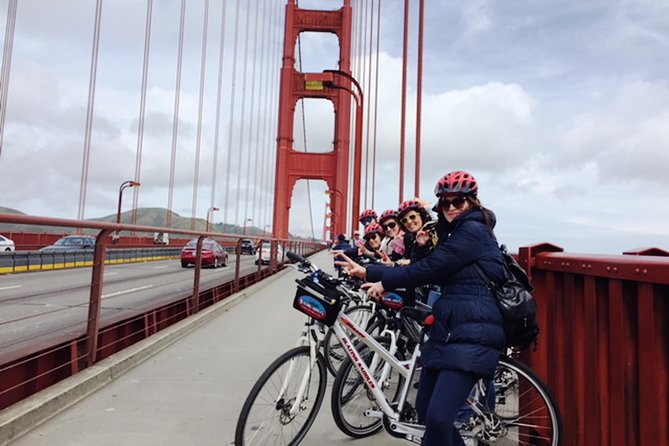 Golden Gate Bridge Guided Bicycle or E-Bike Tour from San Francisco to Sausalito - Crossing the Golden Gate Bridge by bicycle