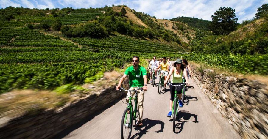 Grape Grazing: Wachau Valley Winery Biking Tour - Starting the ride from Krems