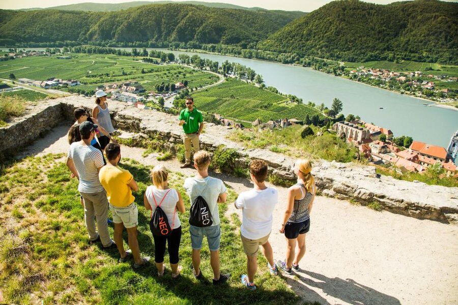 Grape Grazing: Wachau Valley Winery Biking Tour - Dürnstein, wine, and a castle walk