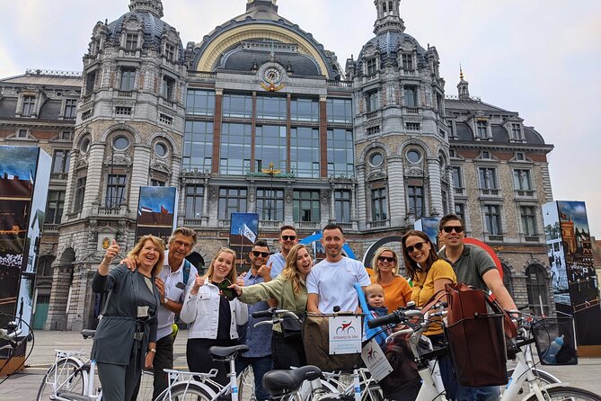 Guided Bike Tour: 2 Hours Highlights of Antwerp - An exterior stop for Antwerp’s older story