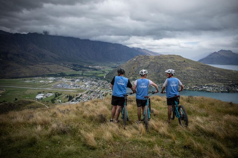 Guided Mountain E-bike Tour - Ride to the Sky - Climbing the private farm tracks