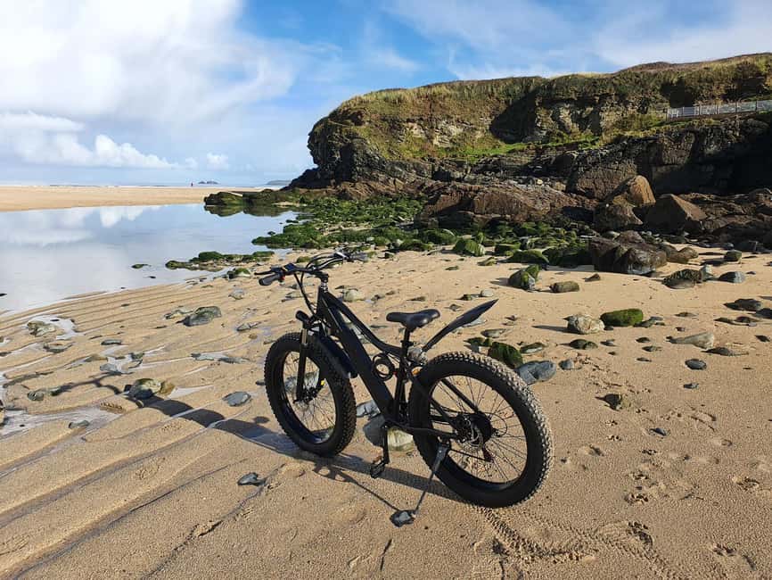 Hayle: 4-Hours Fat-Tyre E-Bike Hire - Adding a food stop at Hells Mouth
