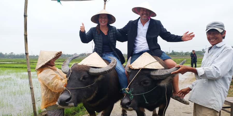 Hoi An: Countryside by Cycling, Buffalo Riding & Do Farming - Getting your hands dirty in a working rice field