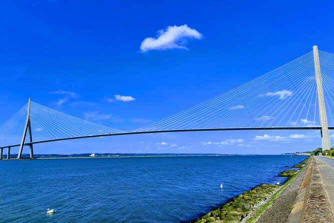 Honfleur's Landmarks & Gems E-Bike Tour - The Normandy Bridge and the former railway blockhouse