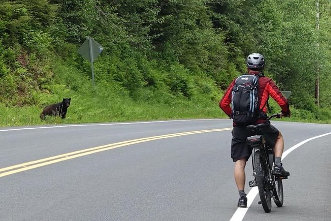 Ketchikan Electric Bike and Rain Forest Hike Ecotour - Learning to ride the electric bikes