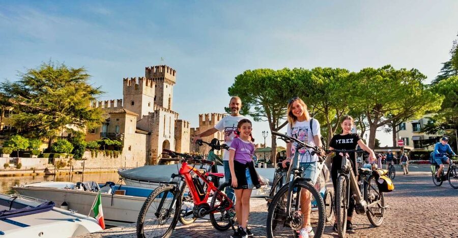 Lake Garda: E-bike Rental - Reaching Sirmione, the Pearl of Lake Garda