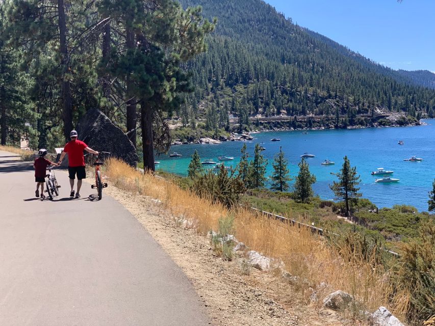 Lake Tahoe Lakeside Electric Bike Rental - Memorial Beach is an easy place to pause