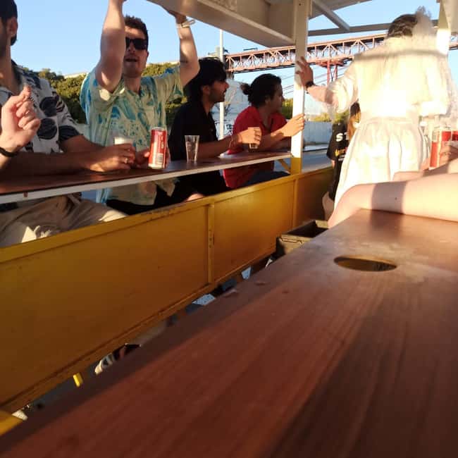 Lisbon: 1-Hour Beer, Sangria or Wine Bike Sightseeing Tour - The 25 de Abril Bridge and the best photo stop