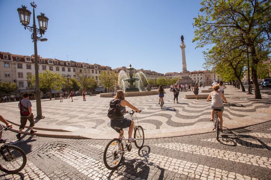 Lisbon: Bike Tour from Lisbon to Belém + Liquor & Pastry - Praça do Comércio, Cais do Sodré, and the riverfront