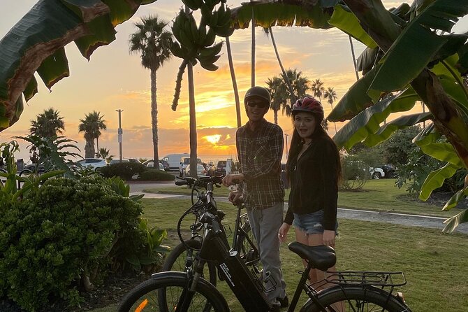 Luxury Guided Electric Bike Tour to Downtown Encinitas - Learning to ride the electric bike