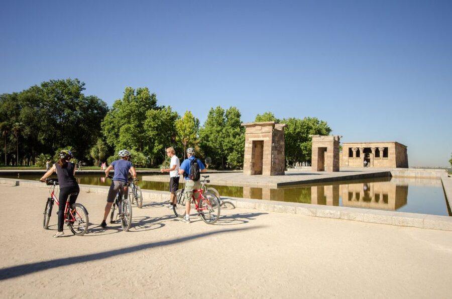 Madrid City Guided Bike/E-Bike Tour for Small Groups - Plaza de España and the Temple of Debod