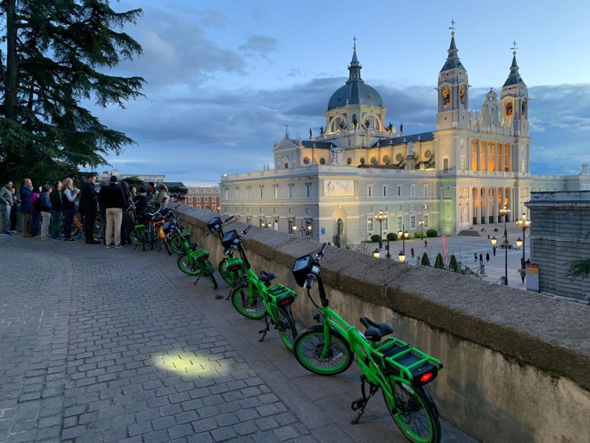 Madrid: Sunset and Night Lights Bike Tour - Plaza Mayor and the narrow streets of the old city