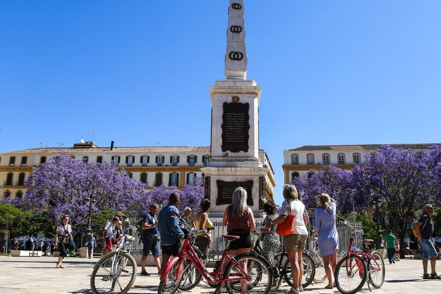 Malaga Bike Tour - Old Town, Marina & Beach - Crossing Malaga’s Old Town by bicycle
