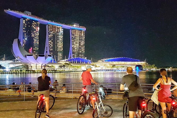 Marina Bay Night Cycling Tour - The Singapore Flyer and the Formula One pit lane