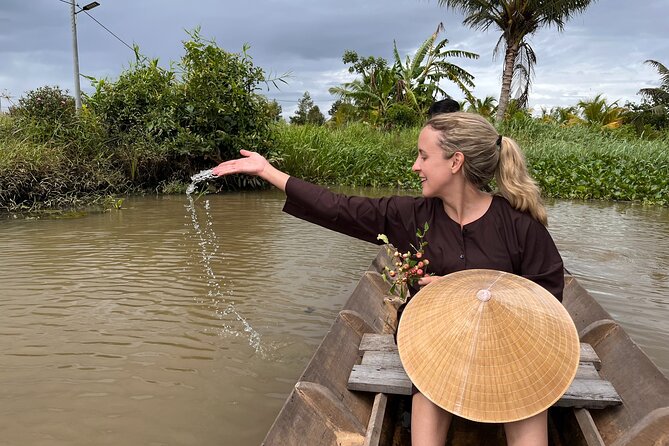 Mekong Day Trip Explore Village Bicycle CookingClass Group 12 Pax - Cooking spring rolls, pancakes, and lunch