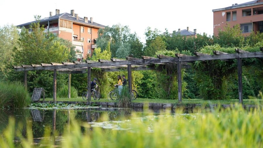 Milan: Bike Tour with Picnic on the turtle lake - Parco delle Cave and the turtle-lake setting
