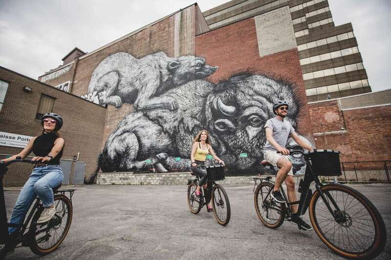 Montreal: Downtown and Old Montreal Highlights Bike Tour - Habitat 67 and the Farine Five Roses sign