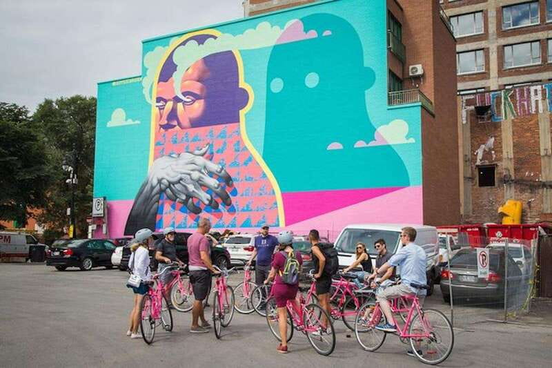 Montreal: Non Touristy Pink Bike Tour - Parks provide breathing room