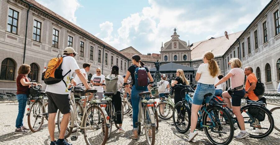 Munich 3-Hour Guided Bike Tour - Marienplatz gives you the grand opening