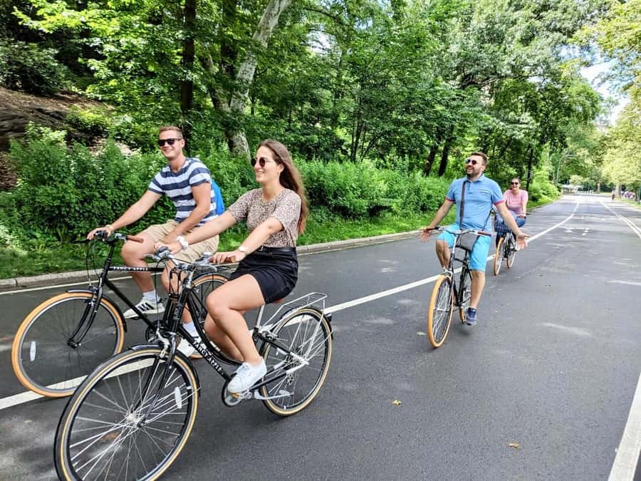 New York City: Best of Central Park Bike Tour - Strawberry Fields brings a quieter mood
