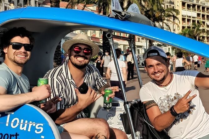 Nice: private guided Tour by electric taxi bike - Choosing between the 45-minute, 75-minute, and two-hour routes