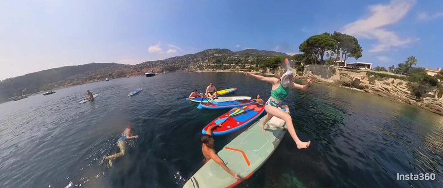 Nice: Villefranche-sur-Mer E-Bike and Paddleboard Tour - Riding from Nice toward Villefranche