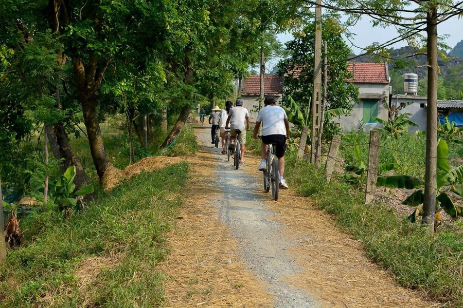 Ninh Binh Daily: Hoa Lu, Mua Cave, Tam Coc, Bike & Swimming - Tam Coc by sampan, through three caves