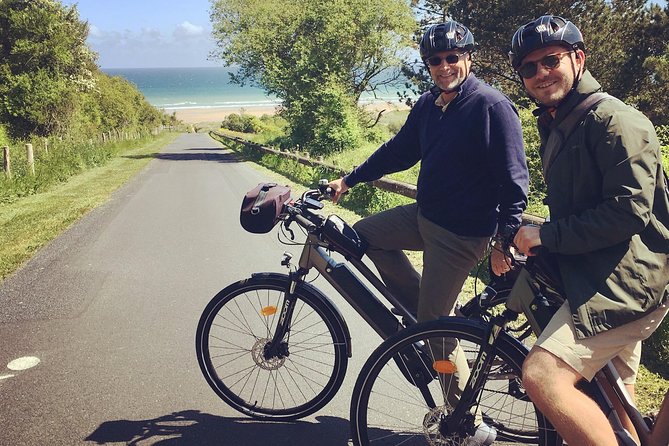 Normandy Guided E-bike tour to Omaha Beach / private tour - One hour at the American Cemetery