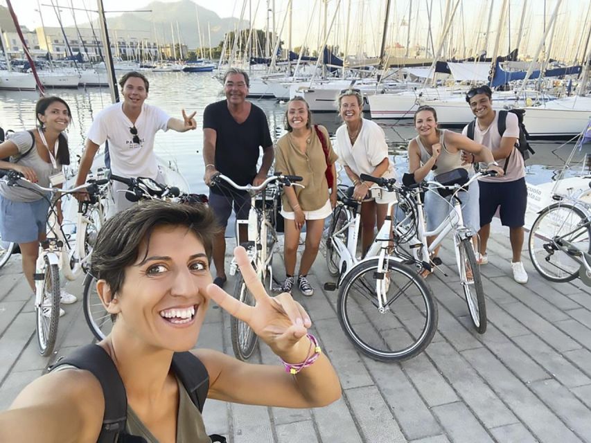 Palermo: Guided Bike Tour with Street Food Tasting - Piazza Bellini and Piazza Pretoria: Palermo in layers